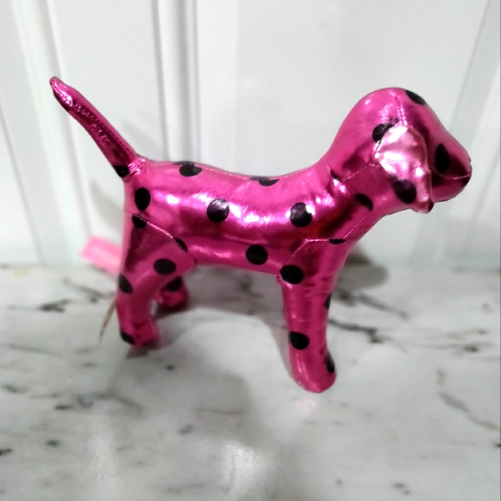 Pink by Victoria Secret metallic 6in. dog